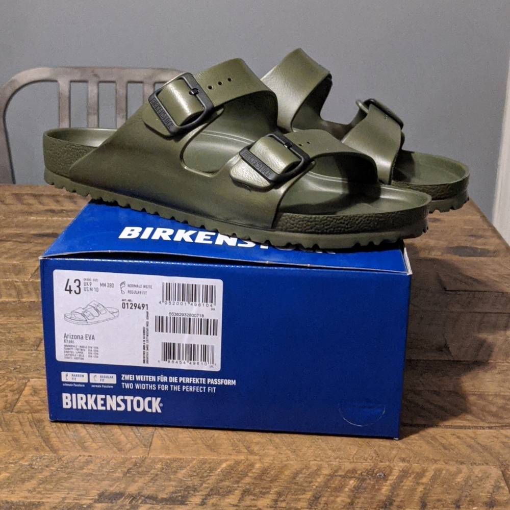Arizona eva olive birkenstock